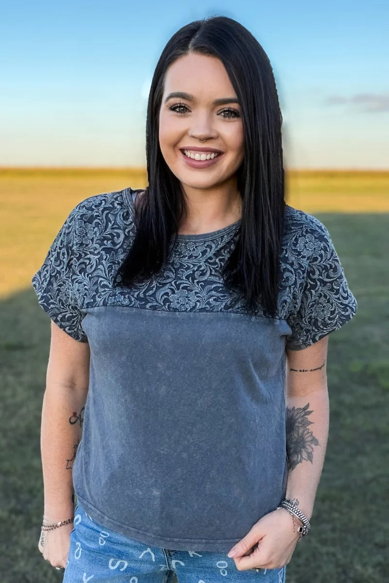 Out West Tooled Top