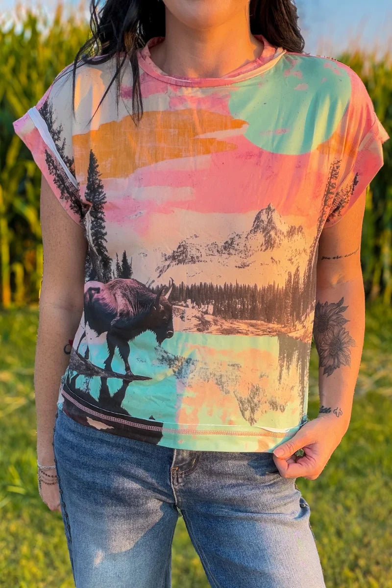 Where The Buffalo Roams Top