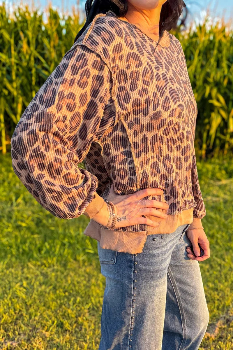 Spotted Wild Long Sleeve Top