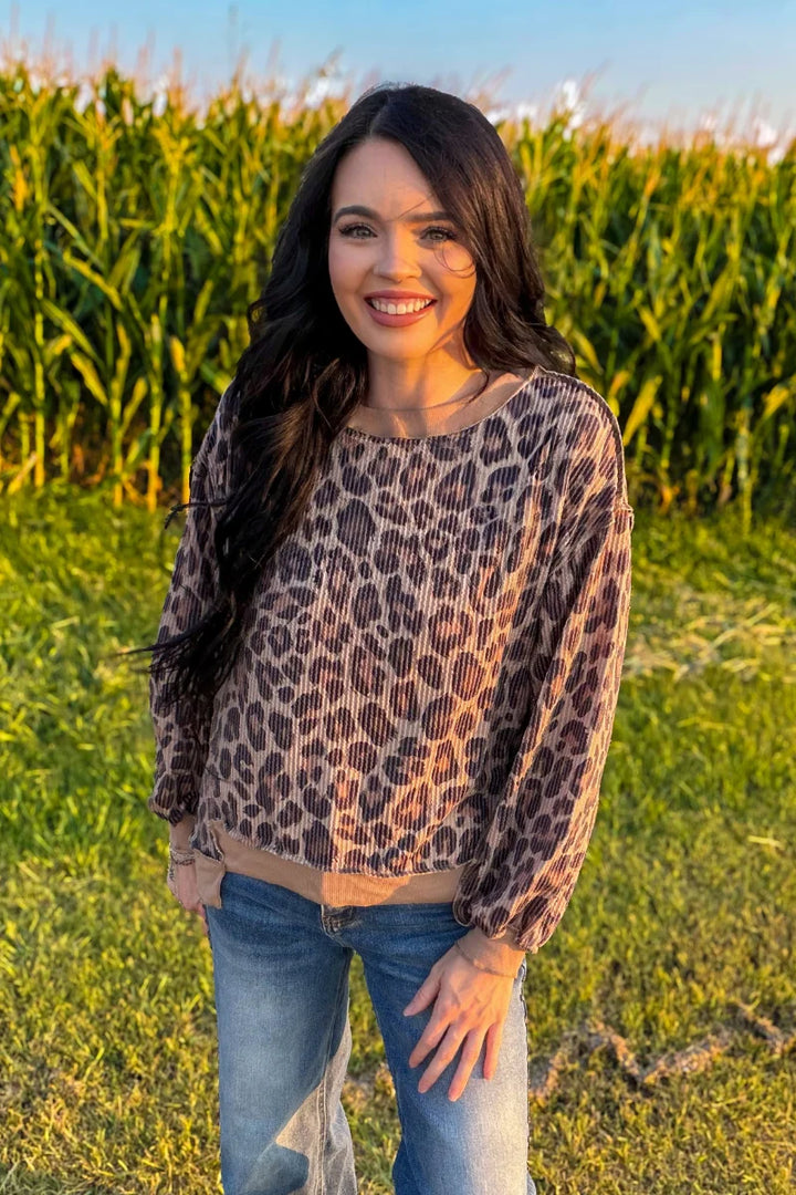 Spotted Wild Long Sleeve Top