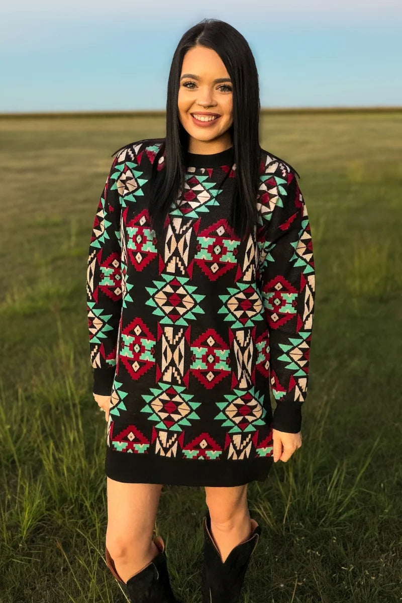 Mesa Nights Sweater Dress