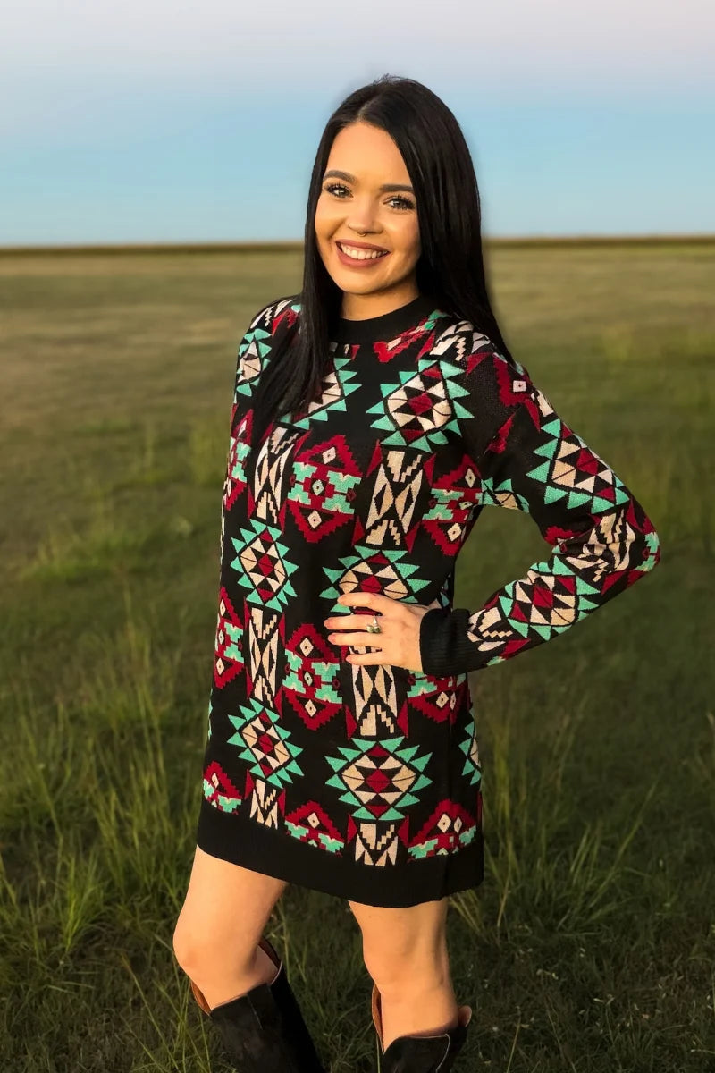 Mesa Nights Sweater Dress