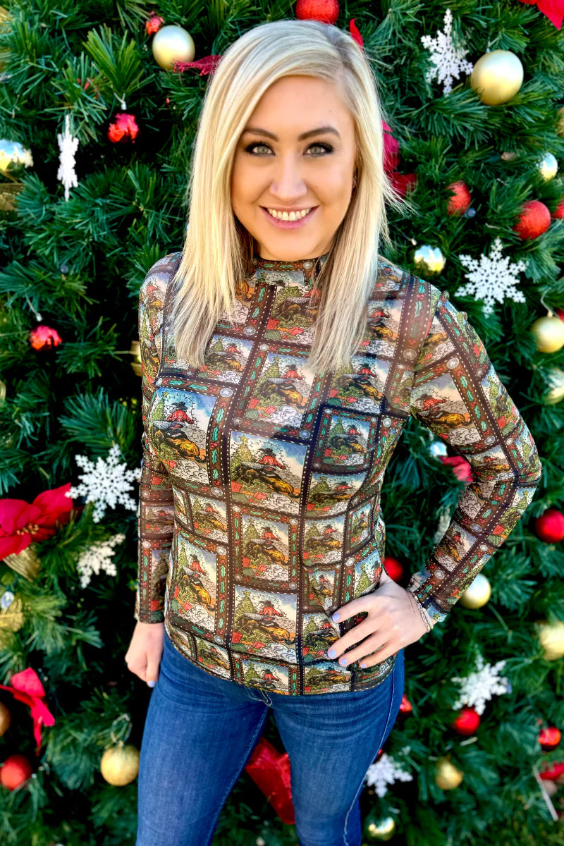 Sterling Kreek December to Remember Mesh Top