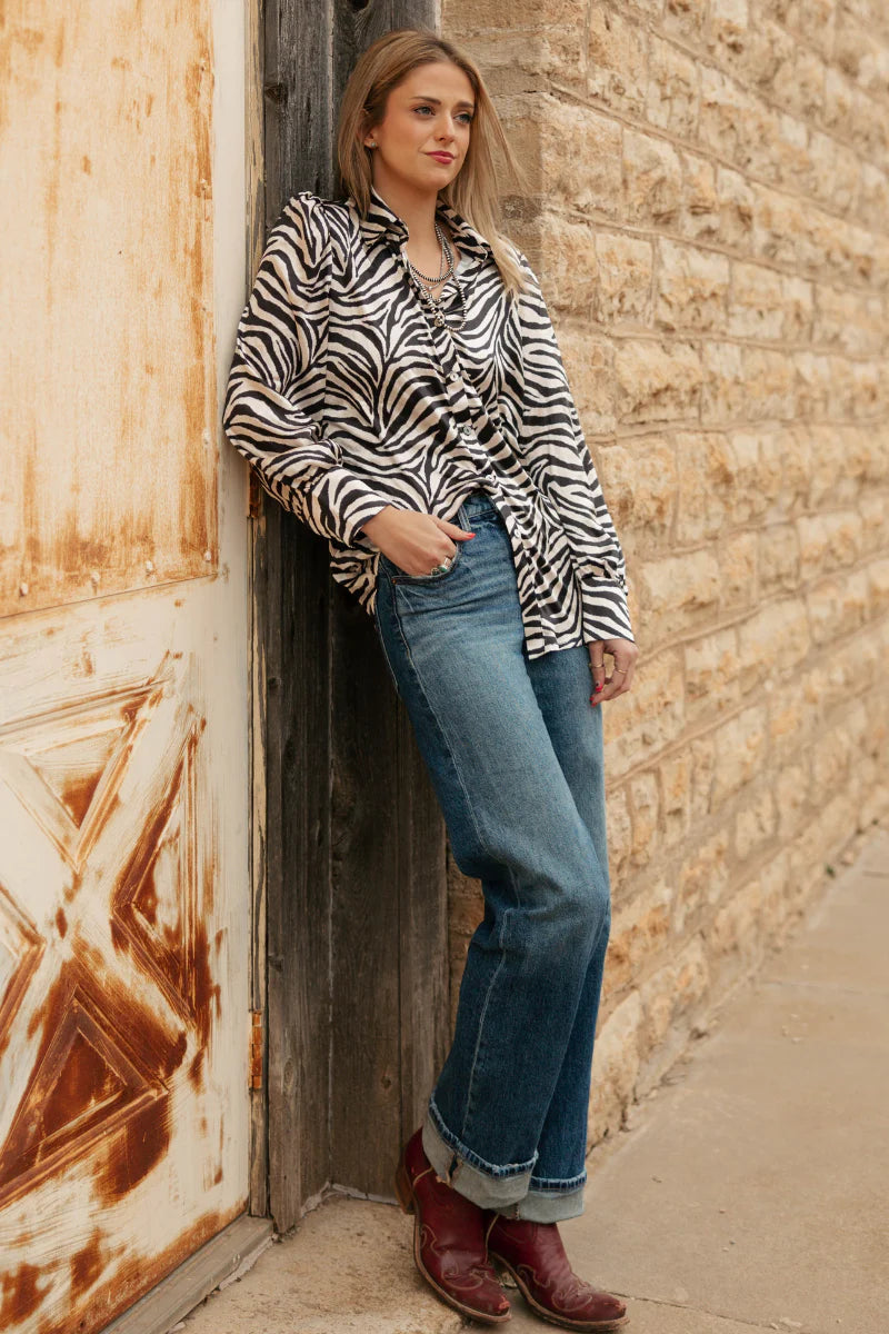 Sterling Kreek Cowgirl Safari Button Up