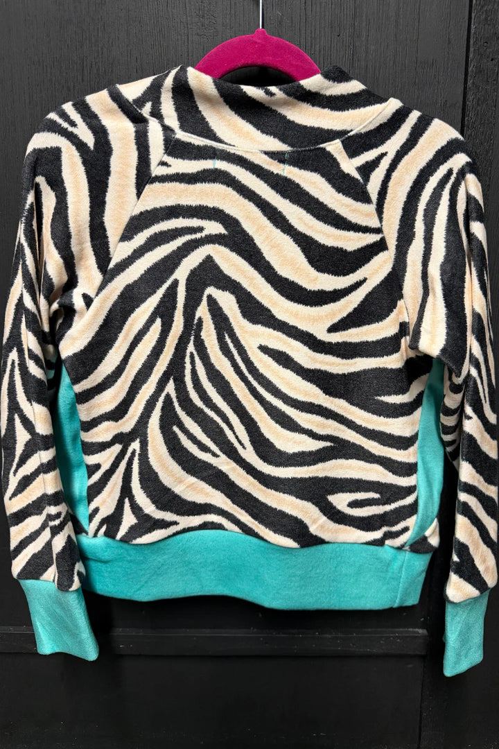 KIDS Sterling Kreek Desert Stripe Turquoise Pullover