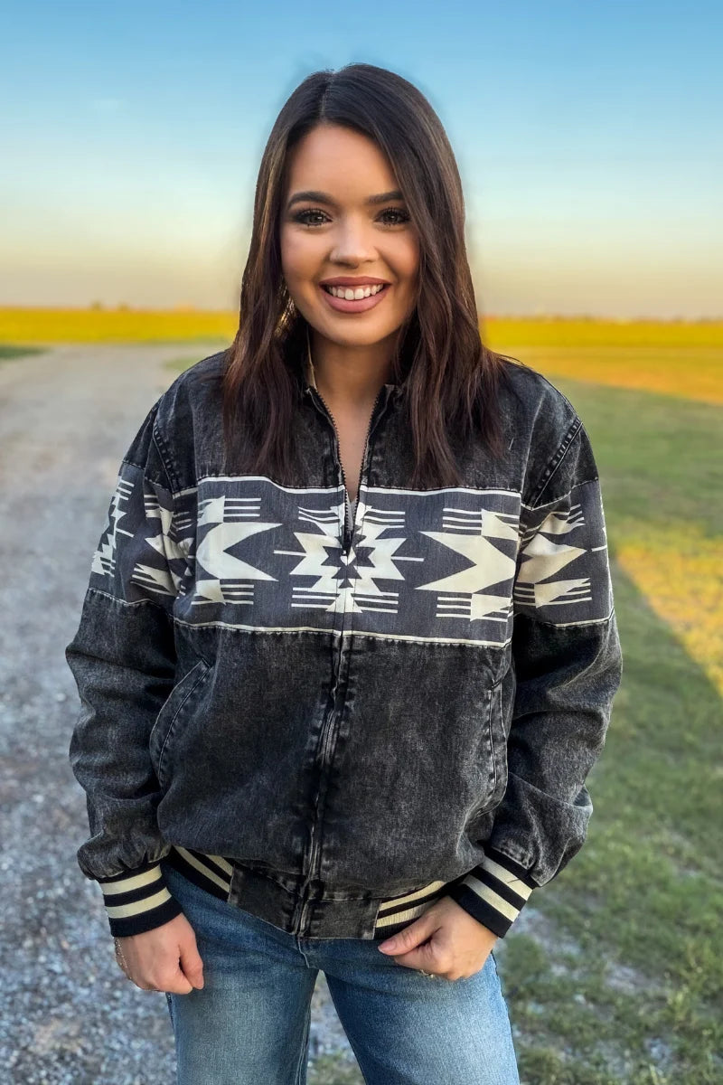 Midnight Outlaw Bomber Jacket