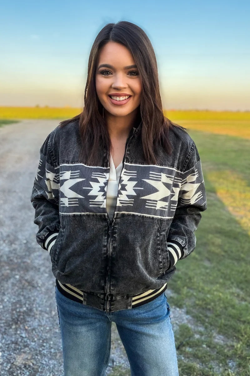 Midnight Outlaw Bomber Jacket