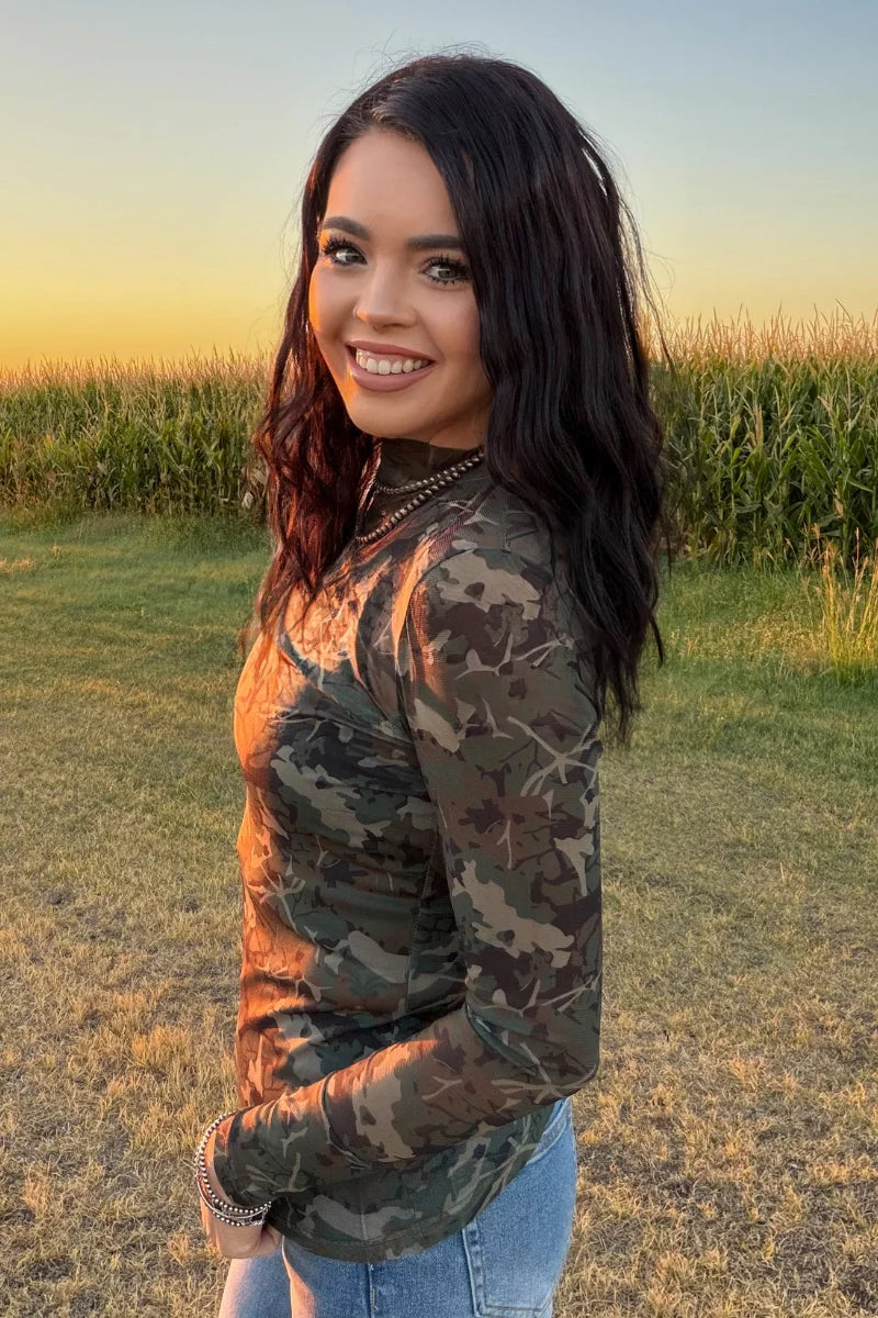 Camo Kreek Long Sleeve Mesh
