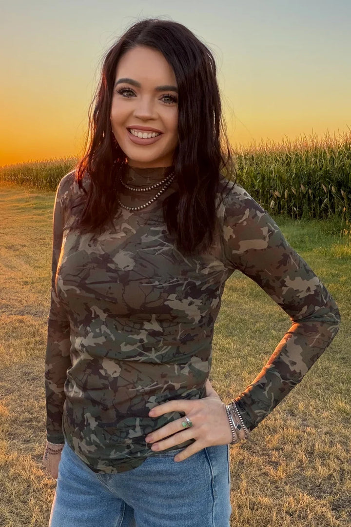 Camo Kreek Long Sleeve Mesh