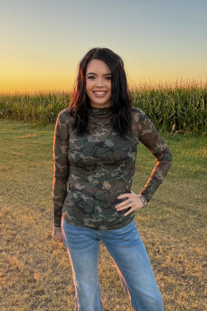 Camo Kreek Long Sleeve Mesh