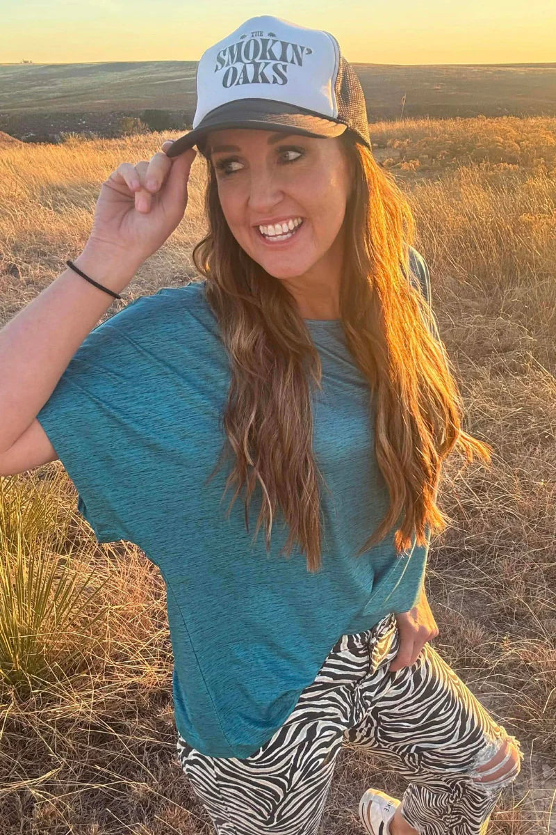 Sterling Kreek Fishin' In The Dark- Heathered Turquoise