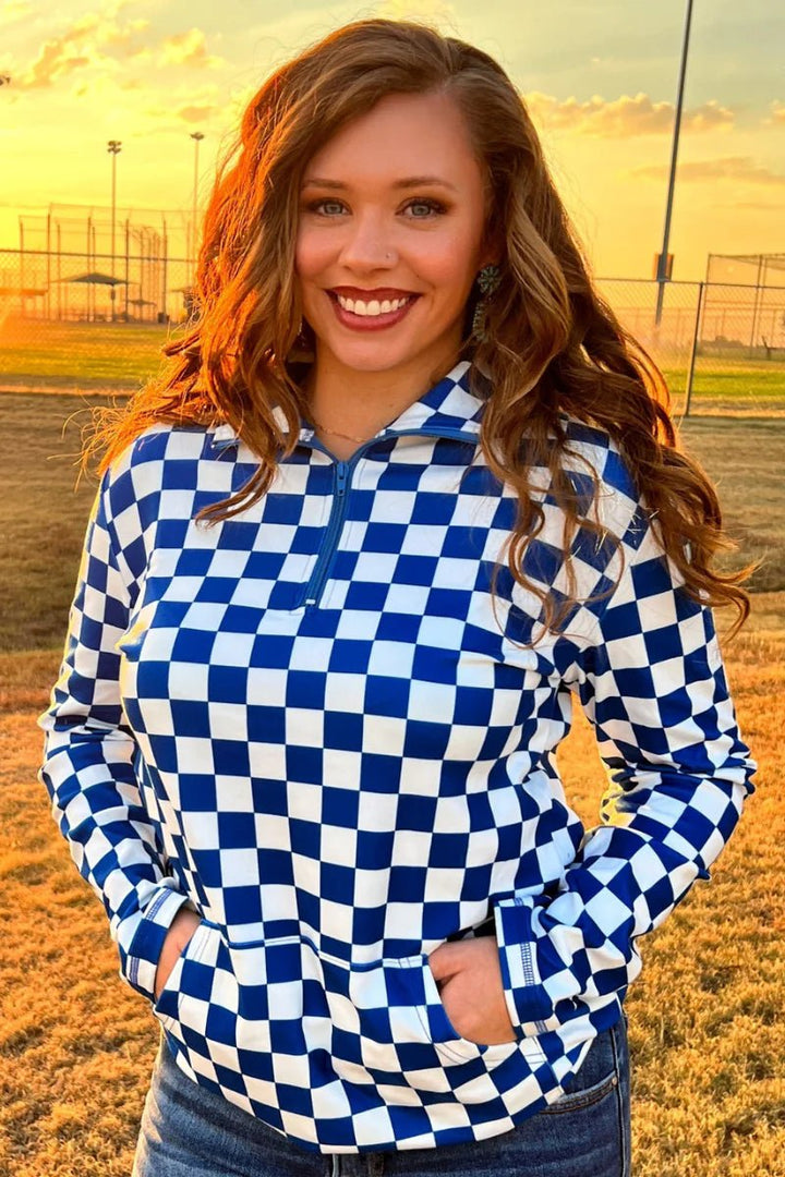 Sterling Kreek Blue Pep Rally Pullover | gussieduponline