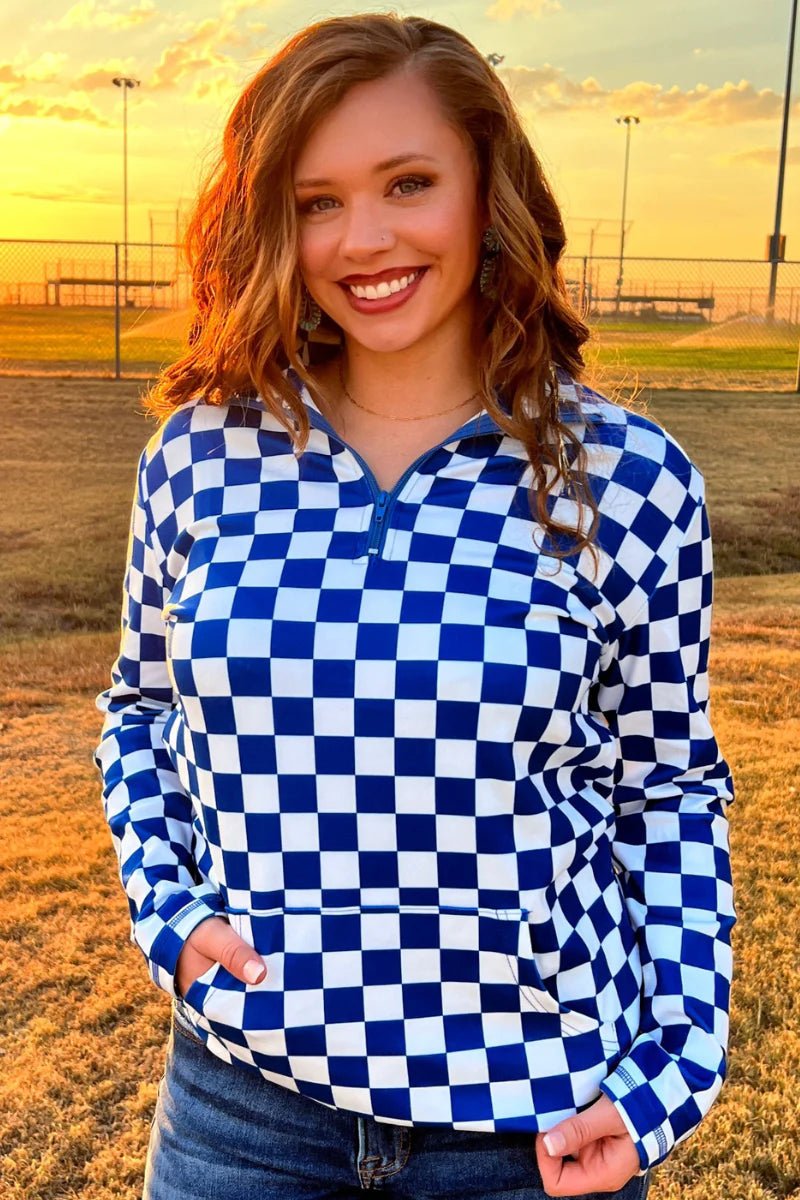 Sterling Kreek Blue Pep Rally Pullover | gussieduponline