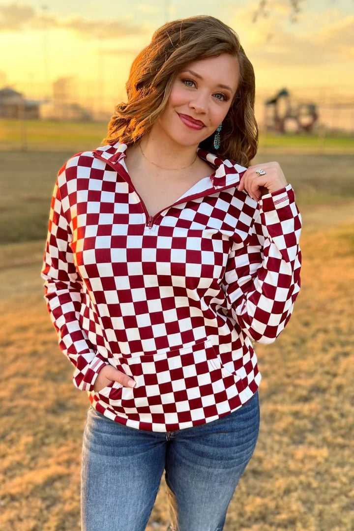 Sterling Kreek Maroon Pep Rally Pullover | gussieduponline