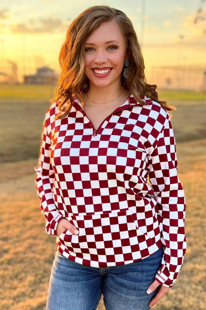 Sterling Kreek Maroon Pep Rally Pullover | gussieduponline