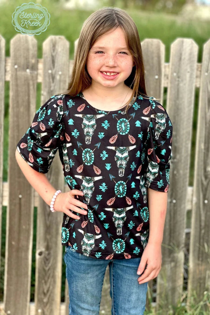 KIDS Western Tribal Top | gussieduponline