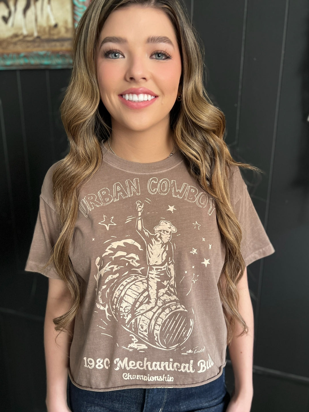 Urban Cowboy Crop Top T-Shirt*