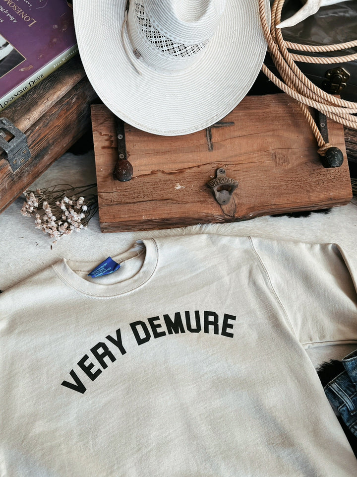 Very Demure Crewneck Sweatshirt | gussieduponline