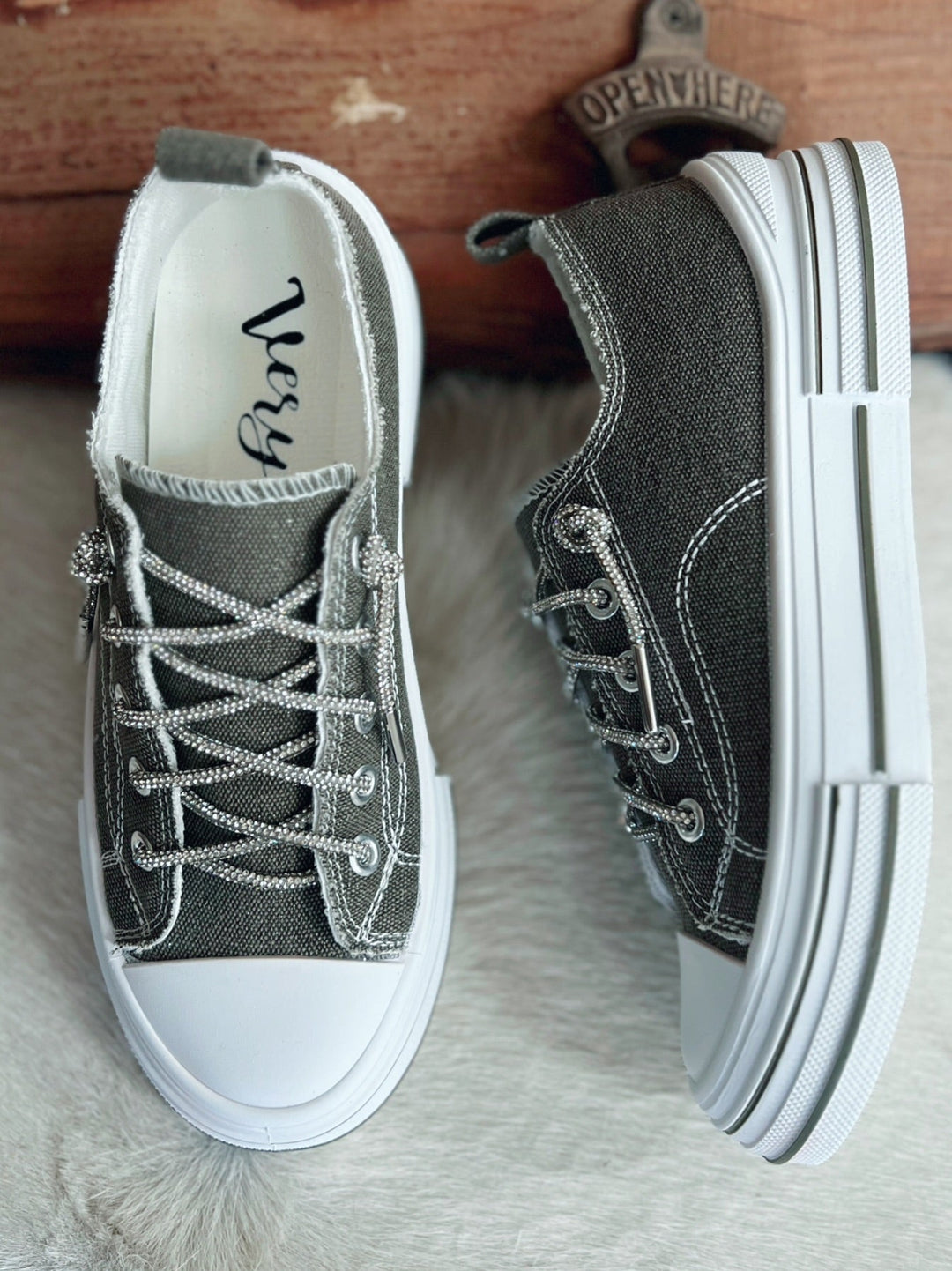 Very G Pink Subtle Sparkle Sneakers (Copy) | gussieduponline