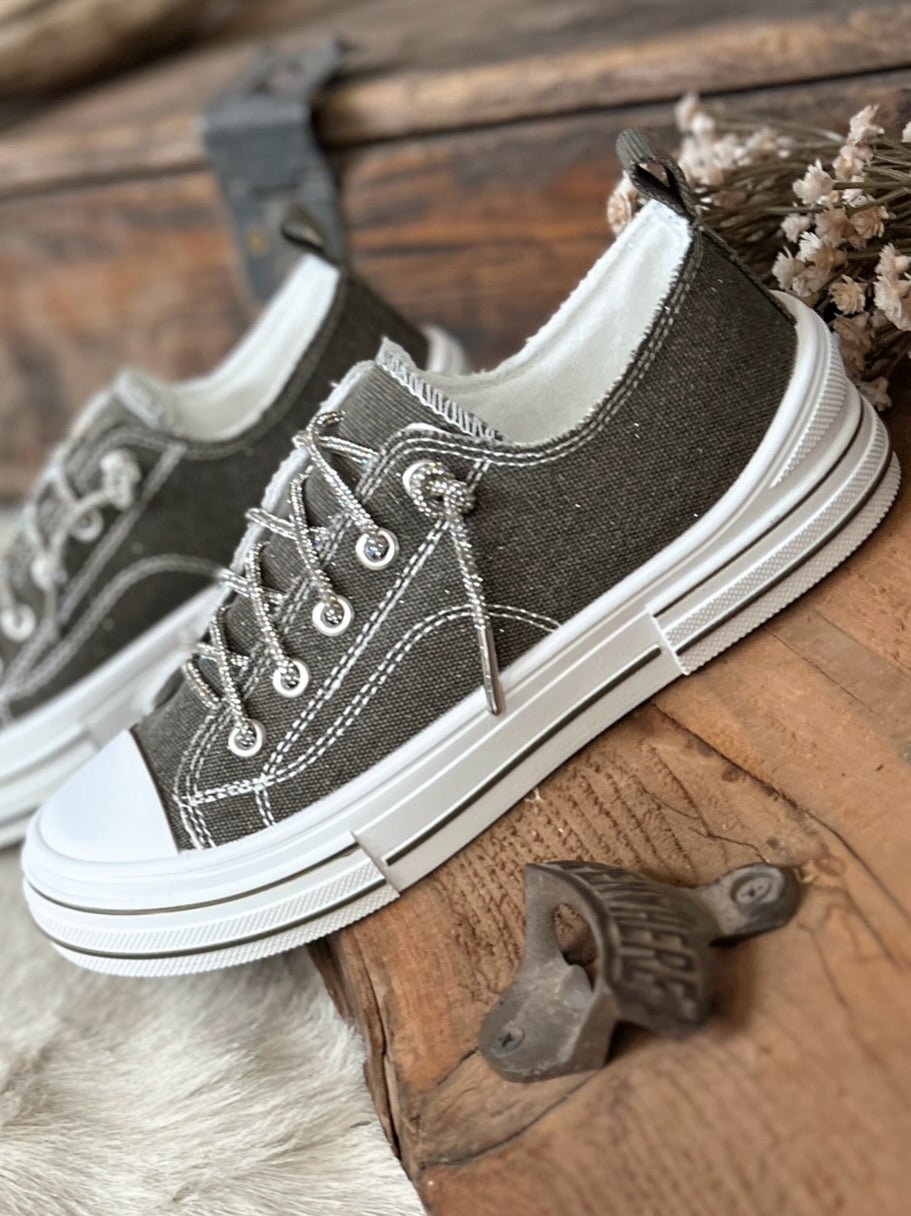 Very G Pink Subtle Sparkle Sneakers (Copy) | gussieduponline