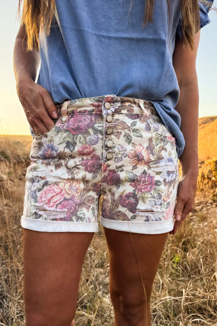 Sterling Kreek Vintage Floral Tennessee Walking Shorts