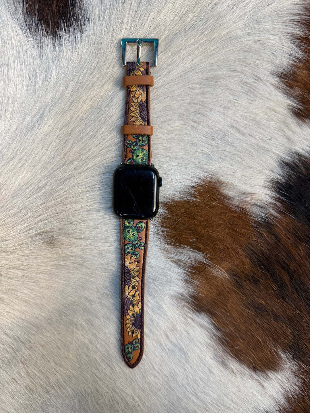 Western Cactus Sunflower Apple Watch Band