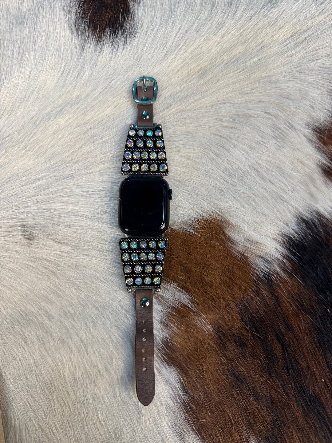 Gemstone Pave Trapezoid Watch Band