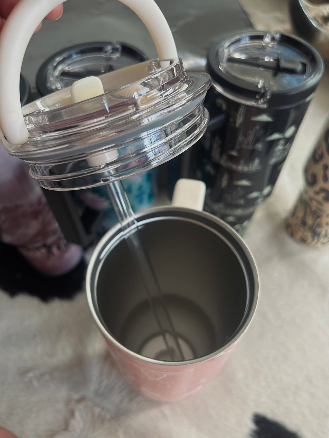 Western Print 40 oz. Tumblers w/Handle- 7 designs*