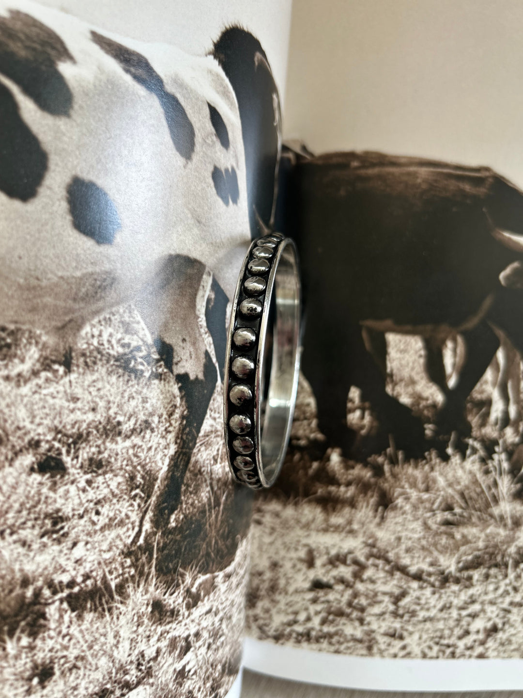 Western Style Bubble Bangle Bracelet