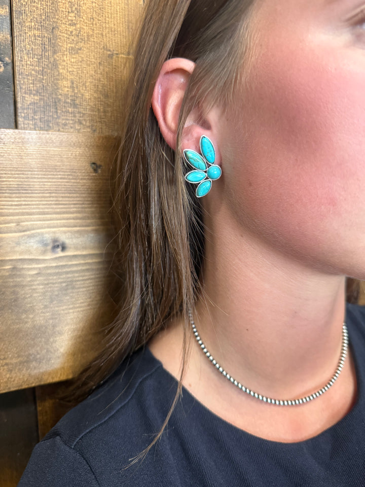 Western Turquoise Stud Earrings