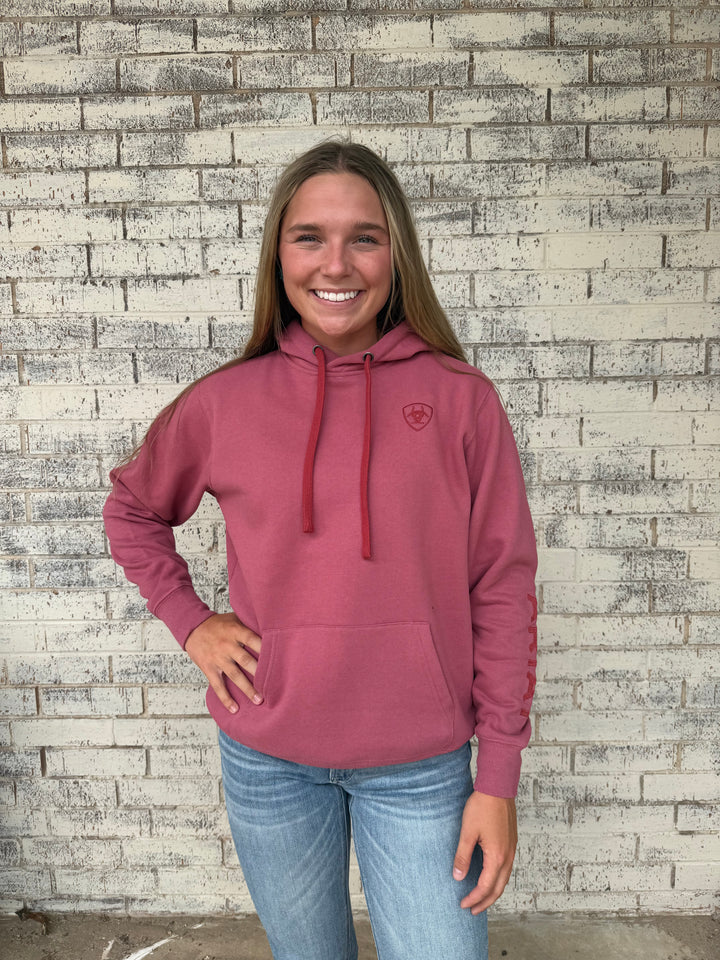 Women's Ariat Mauve Wood Hoodie