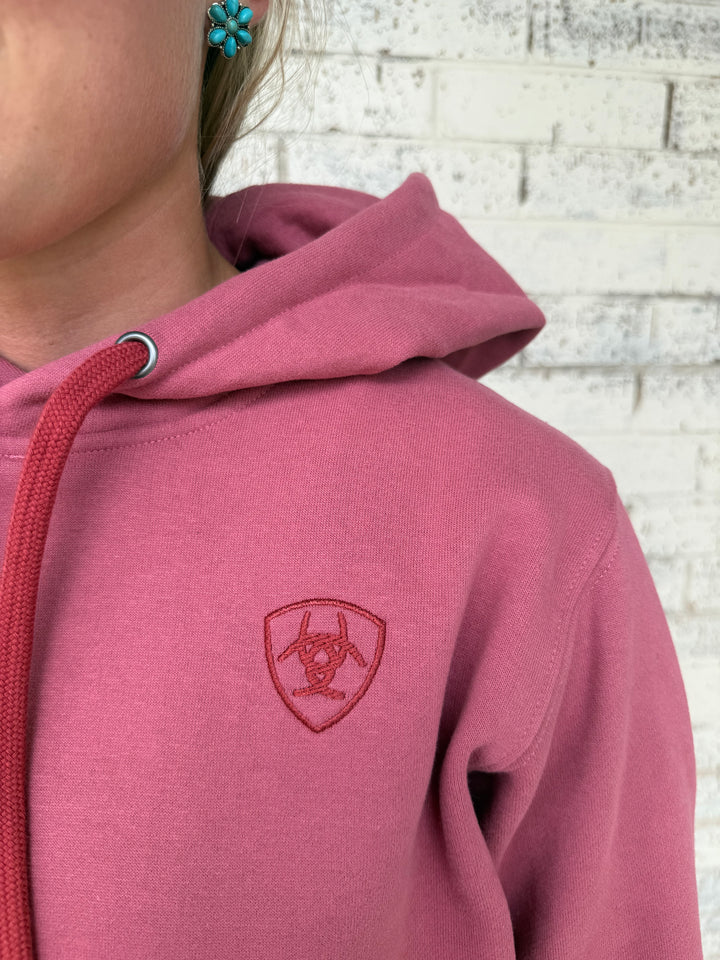 Women's Ariat Mauve Wood Hoodie