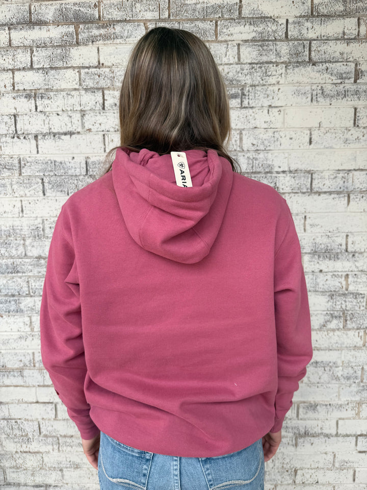 Women's Ariat Mauve Wood Hoodie