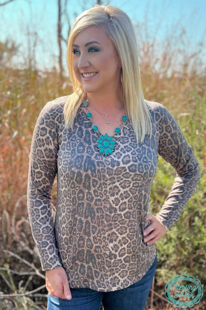 Plus Cheetah Chic Top | gussieduponline