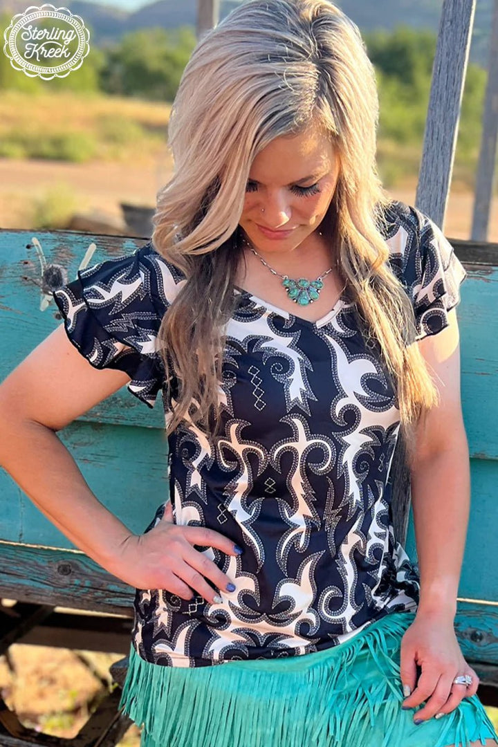 Sterling Kreek Space Cowgirl Top | gussieduponline