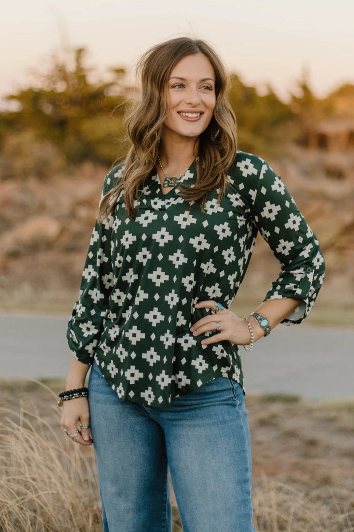 Sterling Kreek Aztec Pines Top*