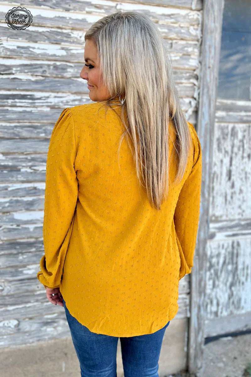 Business Babe Top Mustard