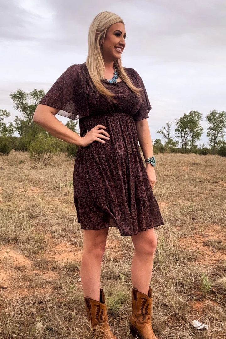 Sterling Kreek Bronzed Bloom Dress