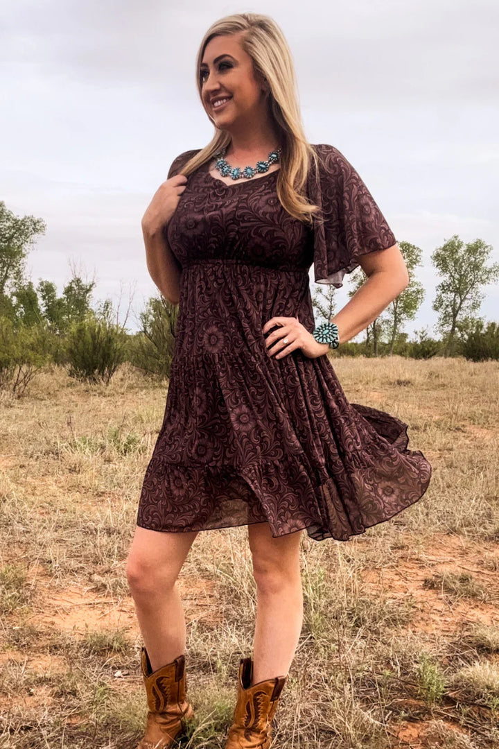 Sterling Kreek Bronzed Bloom Dress