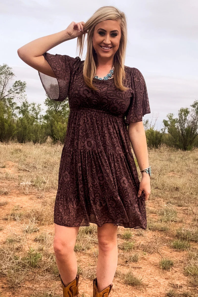 Sterling Kreek Bronzed Bloom Dress