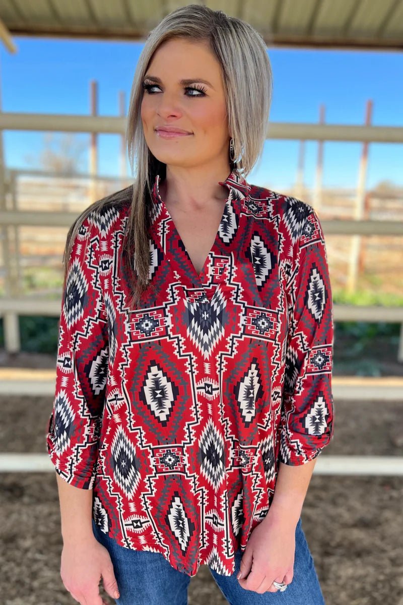 Sterling Kreek Canyon Sunset Top | gussieduponline