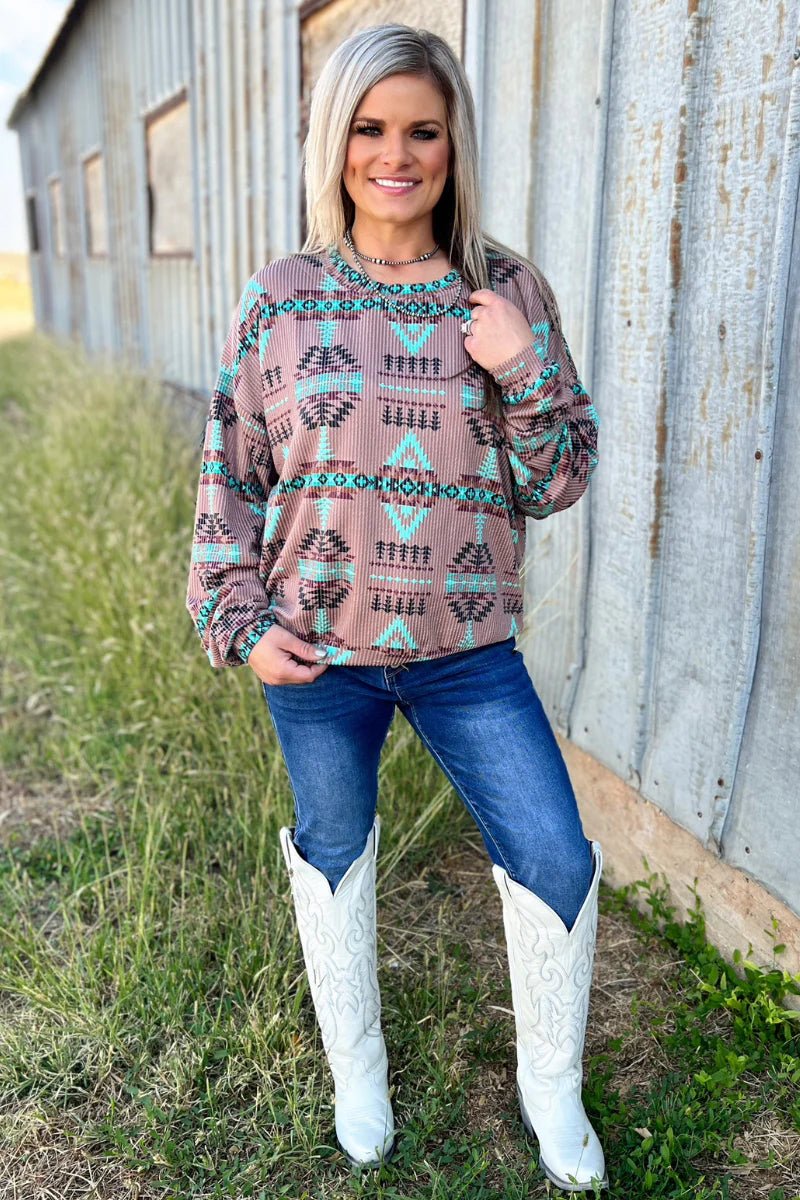Sterling Kreek Colorado Sunset Sweater Gussied Up Online Boutique 2x