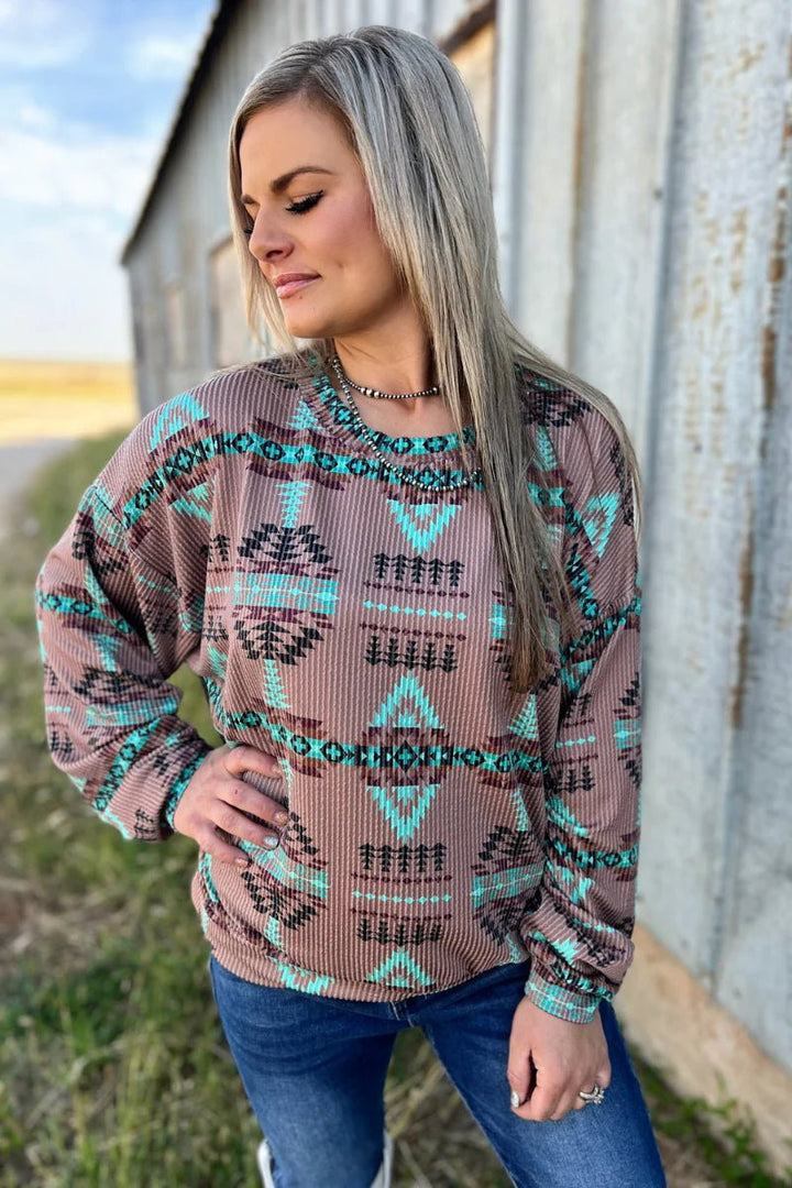 Sterling Kreek Colorado Sunset Sweater | gussieduponline