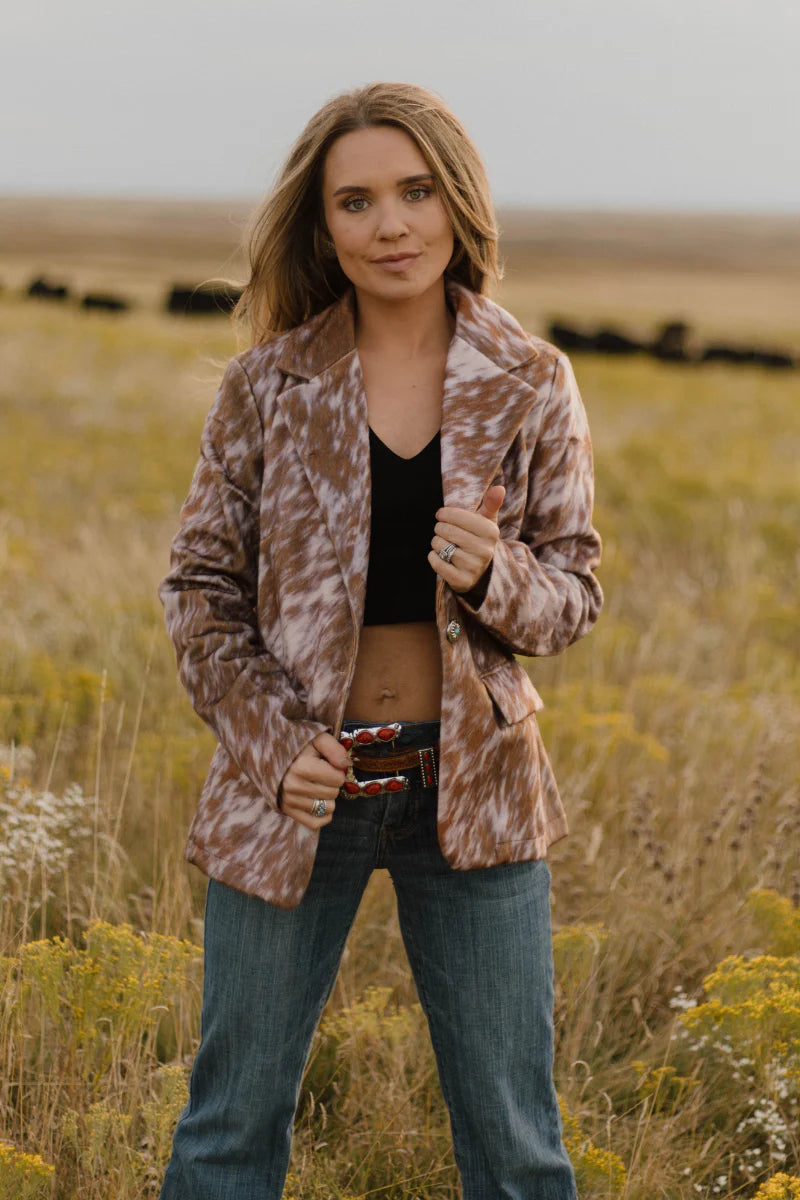 Sterling Kreek Cows Come Home Blazer