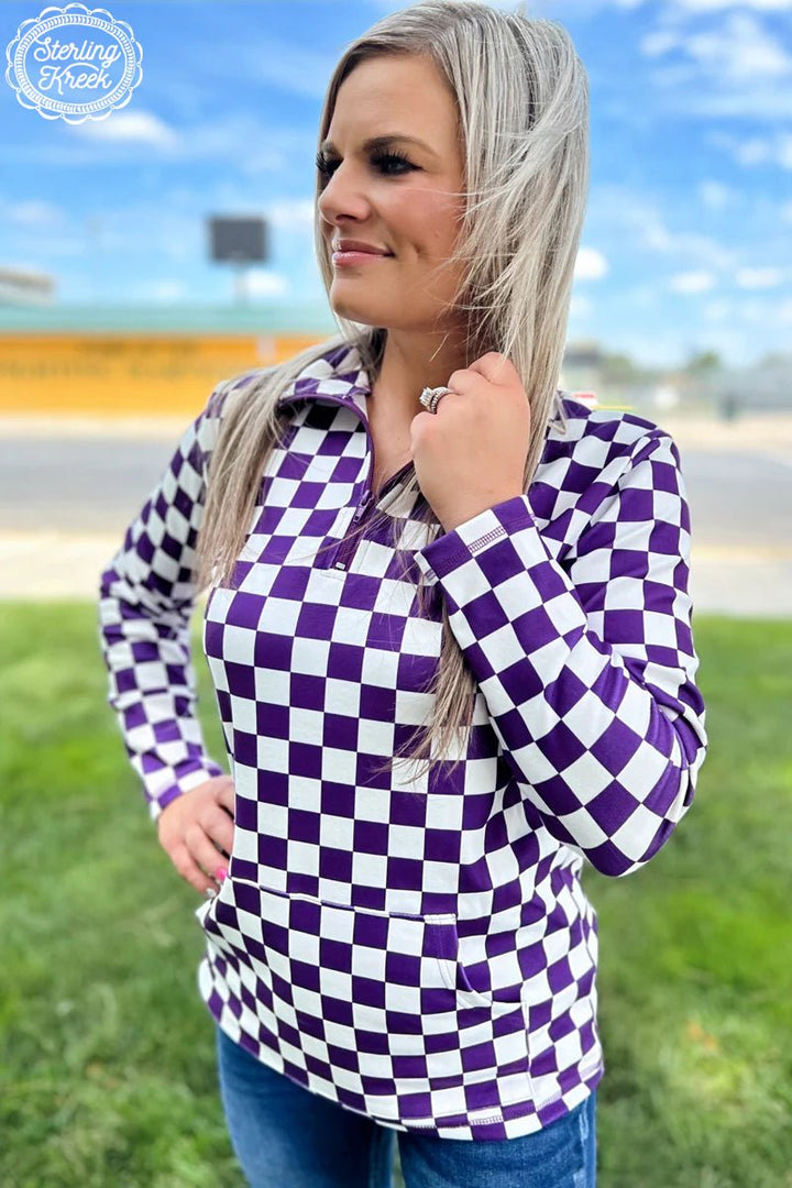 Sterling Kreek Purple Pep Rally Pullover | gussieduponline