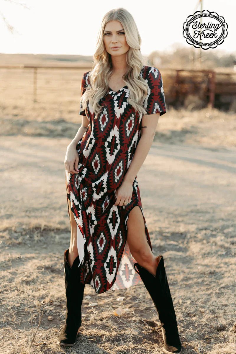 PLUS  Western Rebel Maxi Dress | gussieduponline