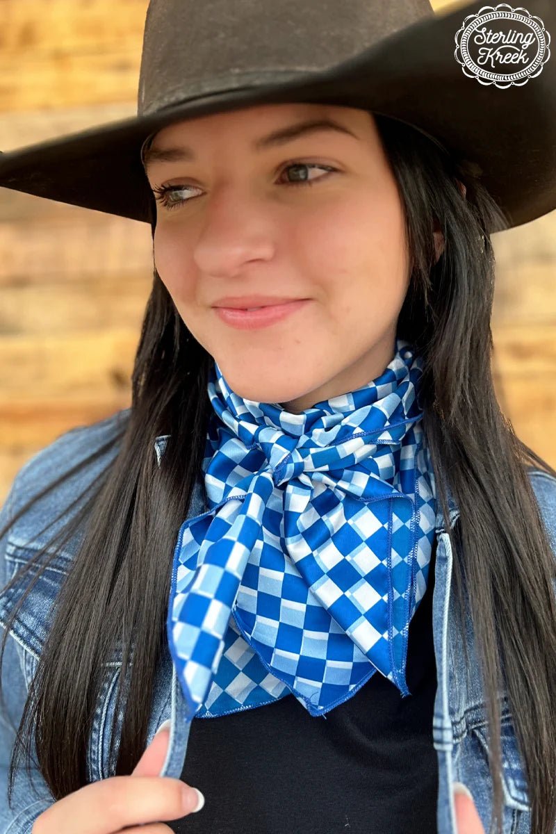 Sterling Kreek Pep Rally Blue Wild Rag | gussieduponline