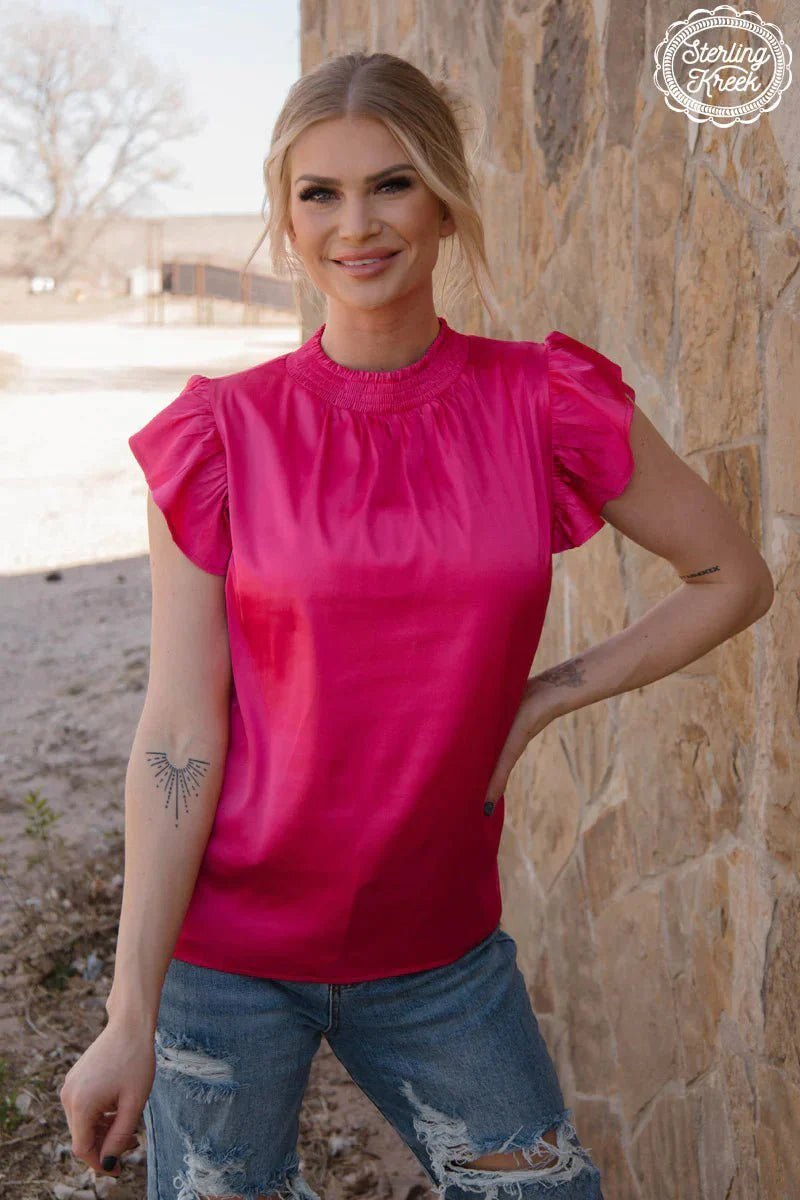 PLUS Sterling Kreek Pink Babydoll Top | gussieduponline
