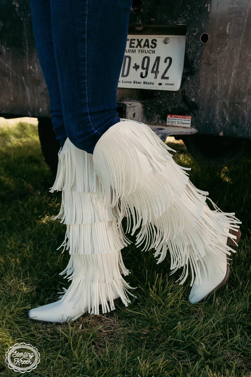 Frosted Fringe Boots