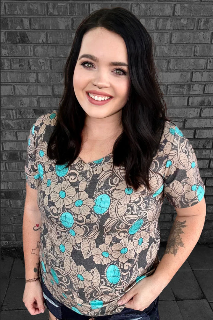 Sterling Kreek Tattoos On This Town V Neck Tee